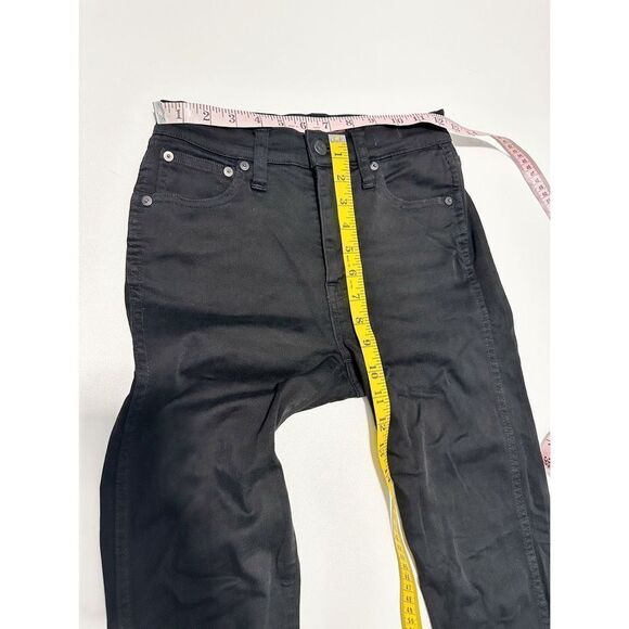 Madewell Women's 10" High Riser High Rise Skinny Skinny Jeans Black‎ 24 - Picture 7 of 15